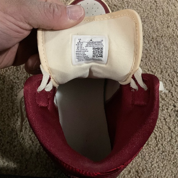 Nike Shoes-Nike Air Jordan1 Retro Mid SeTiki Leaf Red Shoes Sneakers Dz2820-601 - Picture 8 of 8